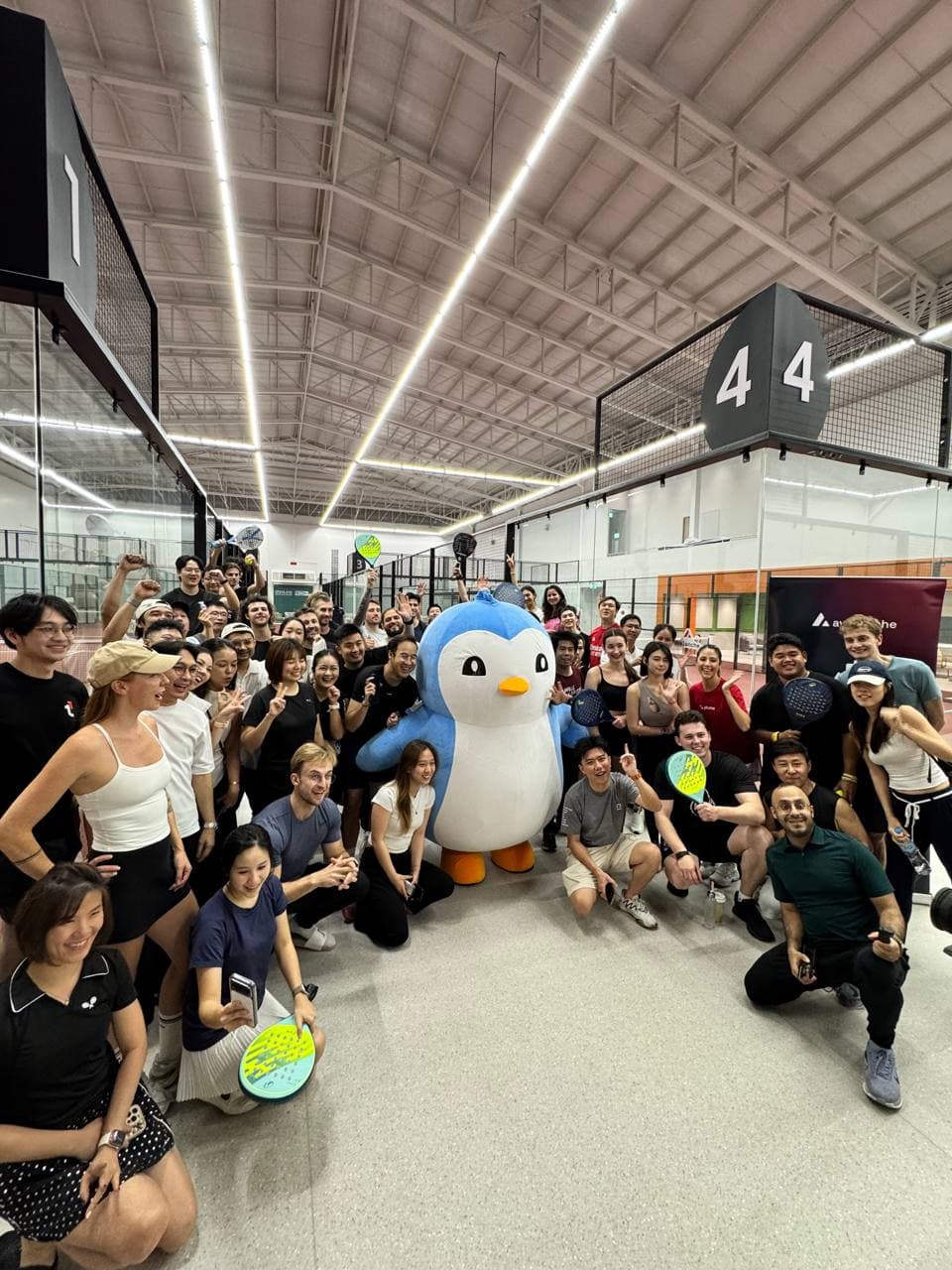Team1 x Pudgy Padel Night community gathering