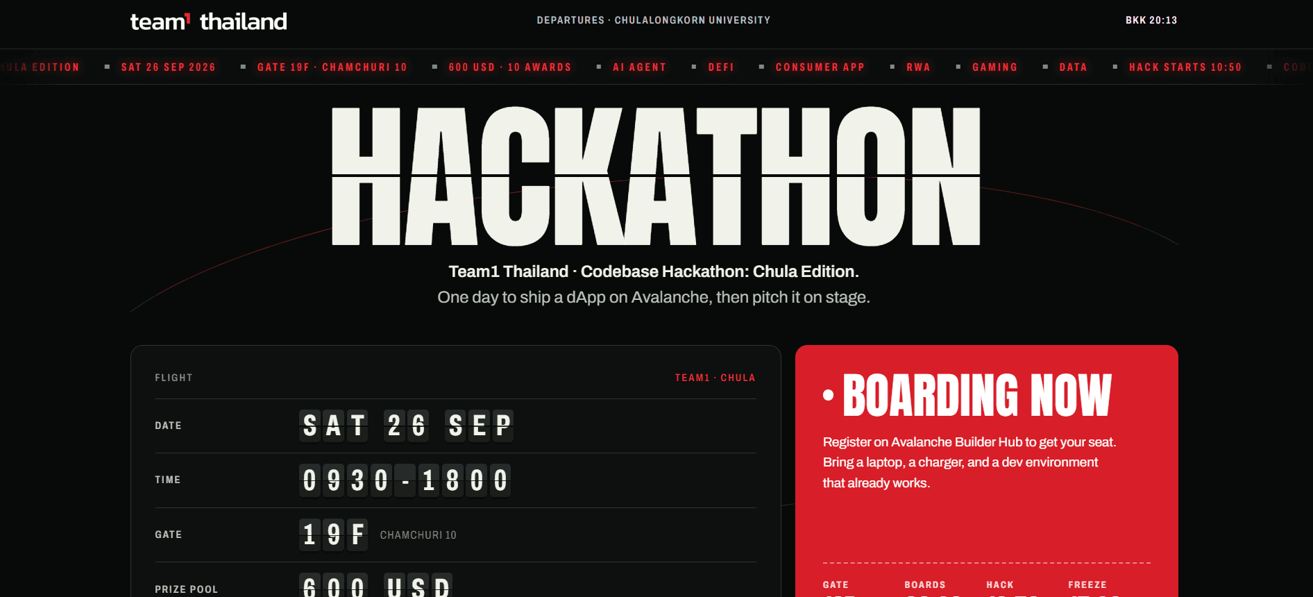 Team1 hackathon content campaign visual