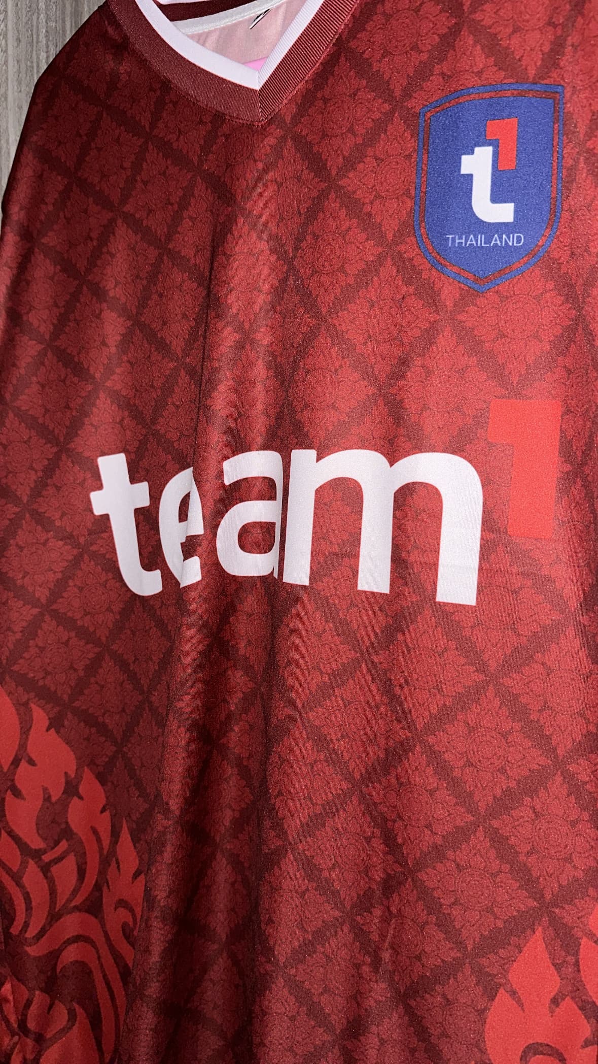 Team1 branded red jersey